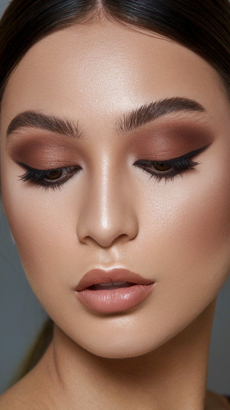 Model showcasing Face & Flare makeup